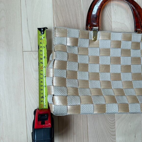 Vintage Creazioni Alma Handbag - Made in Italy, Beige and Gold - Picture 8 of 8